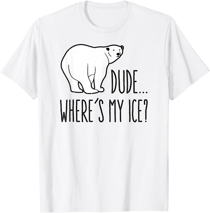 Polar Bears Against Climate Change Climate Change Polar Bear Environmentalist Gift T-Shirt - White