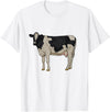 Cows and cattle Drawing of a Holstein cattle T-Shirt - White