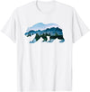 Retro National Park Shirts Bear Vintage National Park Bear Wildlife Mountains T-Shirt - White