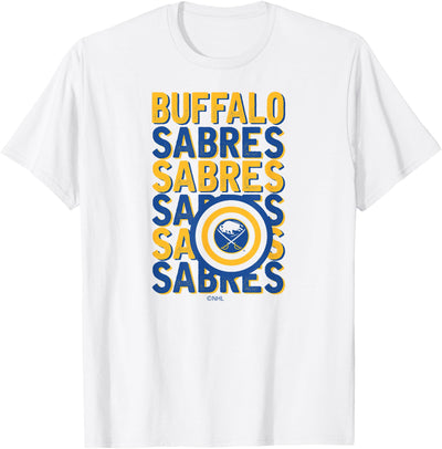 Cow Buffalo Sabres Repeat White Officially T-Shirt