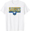 Buffalo Sabres Faceoff White NHL Officially Licensed T-Shirt - As Pictured