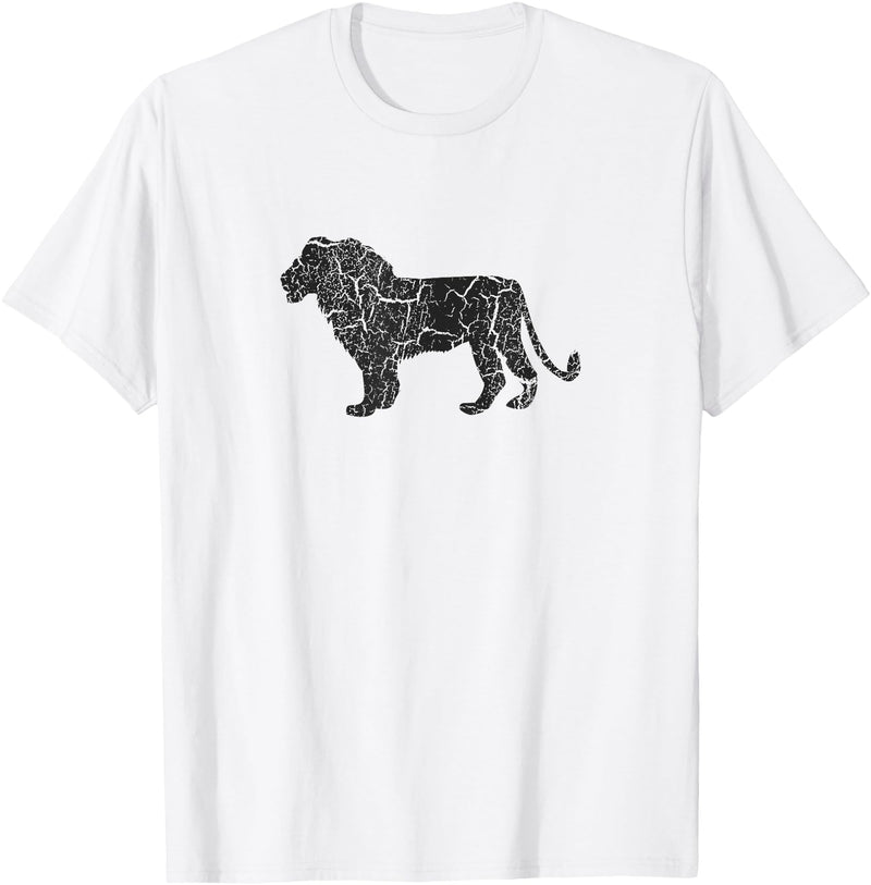 Vintage Lion Apparel Distressed Lion - Vintage Lion T-Shirt - White