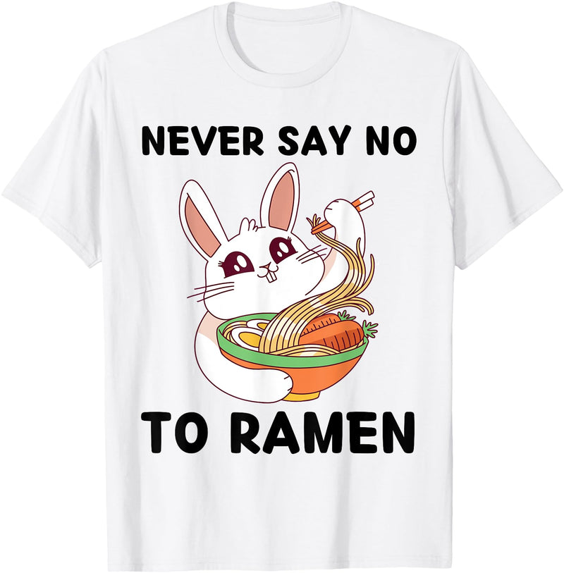 Food Lover Rabbit T-Shirt in White