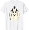 Wild Harmony Friends Co Polar Bear Penguin Friendship Cute Best Friends T-Shirt - White