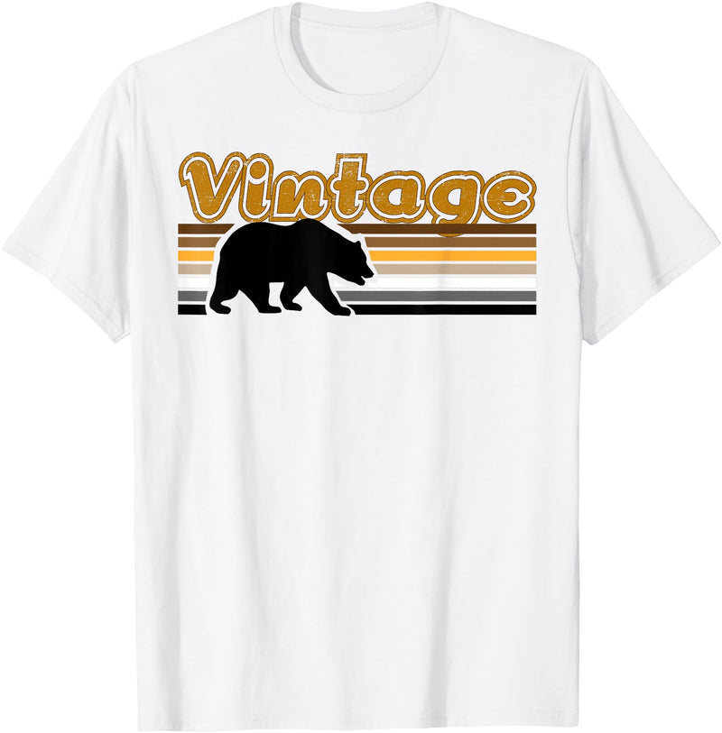 Equal Rights Gay Bear Sânpebe Designs Vintage Gay Bear T-Shirt - White