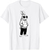 Cool Bunny Hipster Black Sunglasses Easter Rabbit 4 Boy Kids T-Shirt in White