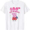 Peppa Pig 100th Day Of School Celebration Confetti T-Shirt - White