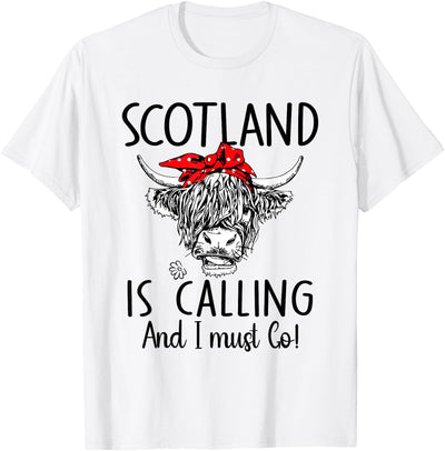 Scotland Highland Cow Farm Cow Girls Boys Scotland T-Shirt