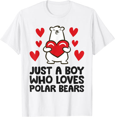 Just A Boy Who Loves Polar Bears T-Shirt