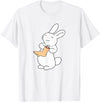 Lucky White Rabbit Human Foot T-Shirt in White