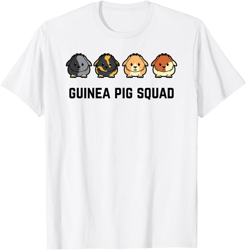 Funny Sarcastic Ironic Quotes & Sayings Cute Cavy Guinea Pig Rodent Team Squad T-Shirt - White