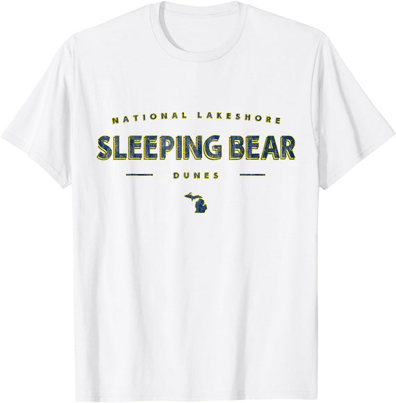 Michigan Style Co. Sleeping Bear Dunes National Lakeshore Michigan T-Shirt - White