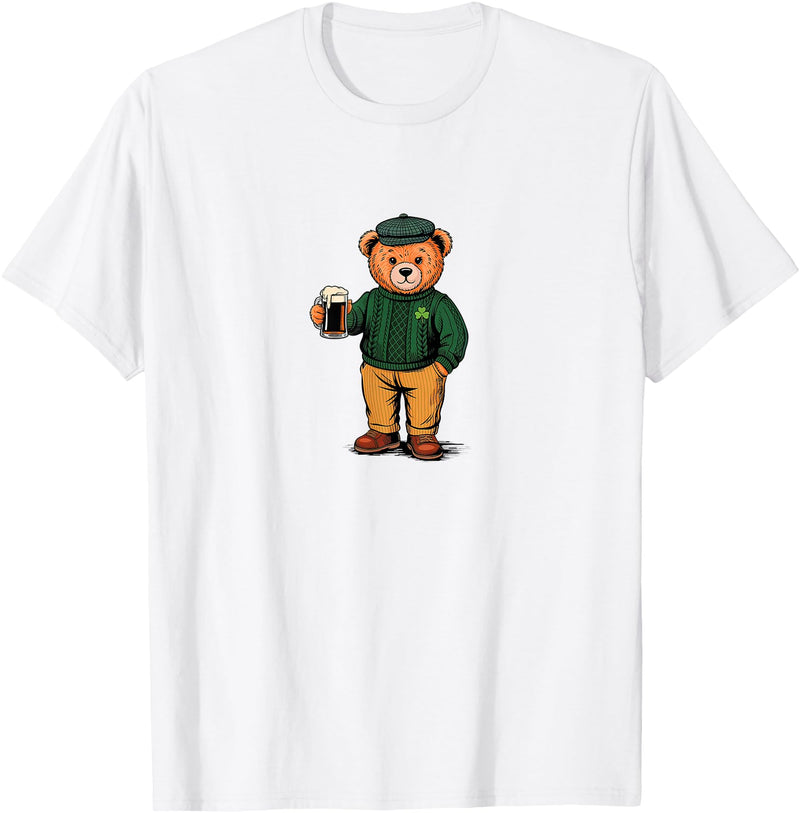St Patricks Day Bear t -shir t St Patricks Day Bear T-Shirt - White