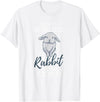 Killed by Rabbit Are Low but Never Zero Bunny Lover T-Shirt in White
