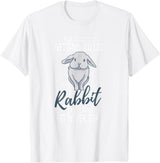 Killed by Rabbit Are Low but Never Zero Bunny Lover T-Shirt in White