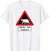 Svalbard T-Shirt Co. Svalbard Polar Bear Sign | Gjelder hele Svalbard | Norway T-Shirt - White