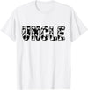 Cow Print Designs for the whole Family Uncle Cow Pattern Cow Print T-Shirt - White