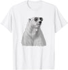 Polar Funny Chill Apparel Cool Polar Bear with Sunglasses Arctic Wildlife Design T-Shirt - White