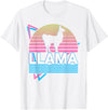 Llama Gifts Llama Alpaca Retro T-Shirt - White