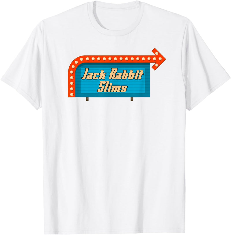 Jack Rabbit Slims - Vintage Retro Movie T-Shirt in White