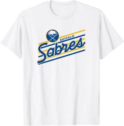 Cow Buffalo Sabres Retro Performer White Nhl Officially T-Shirt