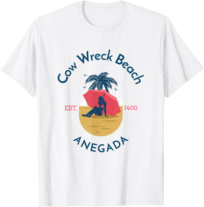 Yo Minus Cow Wreck Beach Anegada British Virgin Islands T-Shirt