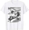 Hamster Gym Weight Lifting Meme T-Shirt - White
