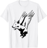Flying Pig Funny Animals Flying Pig with Wings Fly Pig Lovers T-Shirt - White