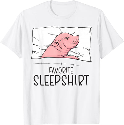 Favorite Sleepshirt, Napping Pig, Piglet & Piggy Pajama T-Shirt