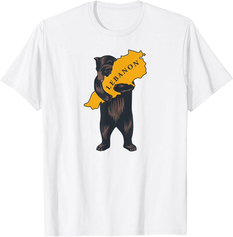 From California with Love Bear hugging Lebanon (based on California design) T-Shirt - White