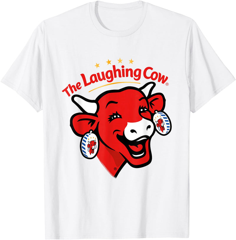 La vache qui rit The Laughing Cow Contemporary Logo T-Shirt - White
