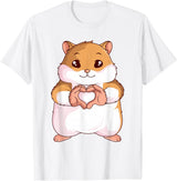Hamster Lovers Girls Ladies T-Shirt - White