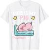 Family Matching Pajamas Men Women Boys Girls Kids Cute PJ Teen Boys PJs Girls PJs Funny This is My Pig Pajama T-Shirt - White