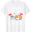 Cute & Funny Guinea Pig Pet Lovers Outfit Present Woman Cannot Survive On Coffee Alone She Needs A Guinea Pig T-Shirt - White