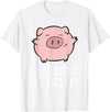 Funny Pigs Gifts And Pig Farmer Apparels Pigs Lover I Just Really Like Pigs, OK? Cute Pigs T-Shirt - White