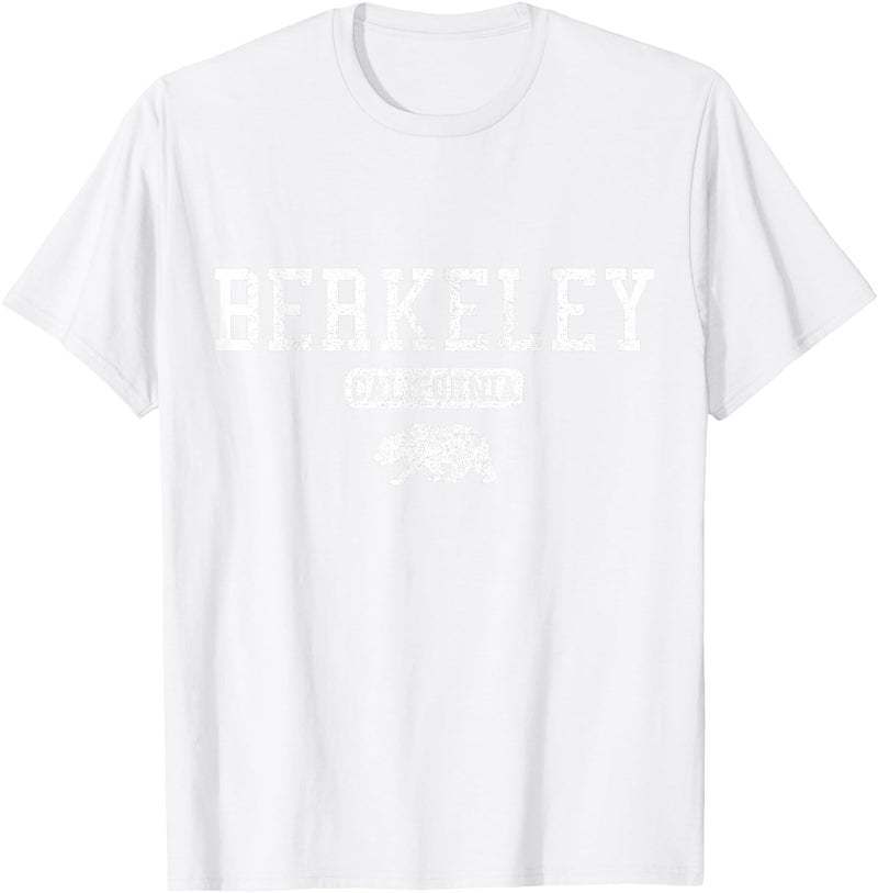 Berkeley California - Apparel & Gifts Berkeley California Bear Pride Vintage T-Shirt - White