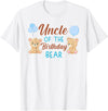 Family Birthday Bear Gifts Uncle of Birthday Boy Bear 1st Birthday Party Boy T-Shirt - White