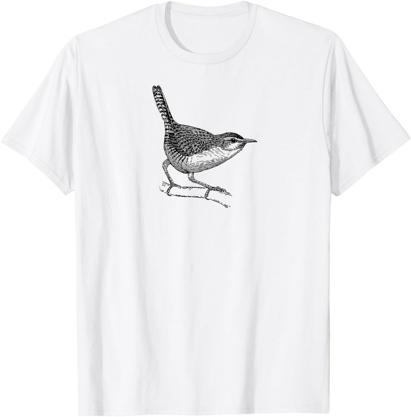 Birding Ornithologist Birds Wren Bird T-Shirt - White