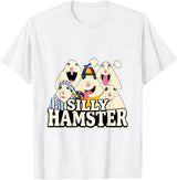 Funny Joke Silly Hamster Brain Rot Meme T-Shirt - White