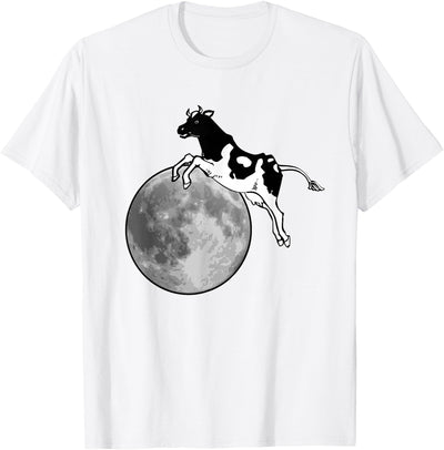 Cow Jumps Over the Moon Hey Diddle Nursery Rhyme T-Shirt