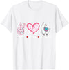 Peace Love llama Lovers Designs Co. Peace Love Llamas Gift for Girls Boys Kids Women Men Llama T-Shirt - White