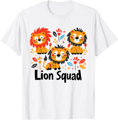 Lion Squad Design for Lion Lover Stuff | Cool Lion T-Shirt