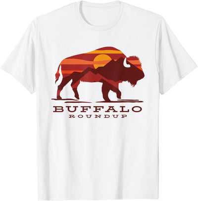 Cow Buffalo Roundup Custer State Park South Dakota T-Shirt