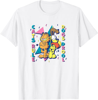 Garfield Odie Garfield Cats Rule Dogs Drool T-Shirt