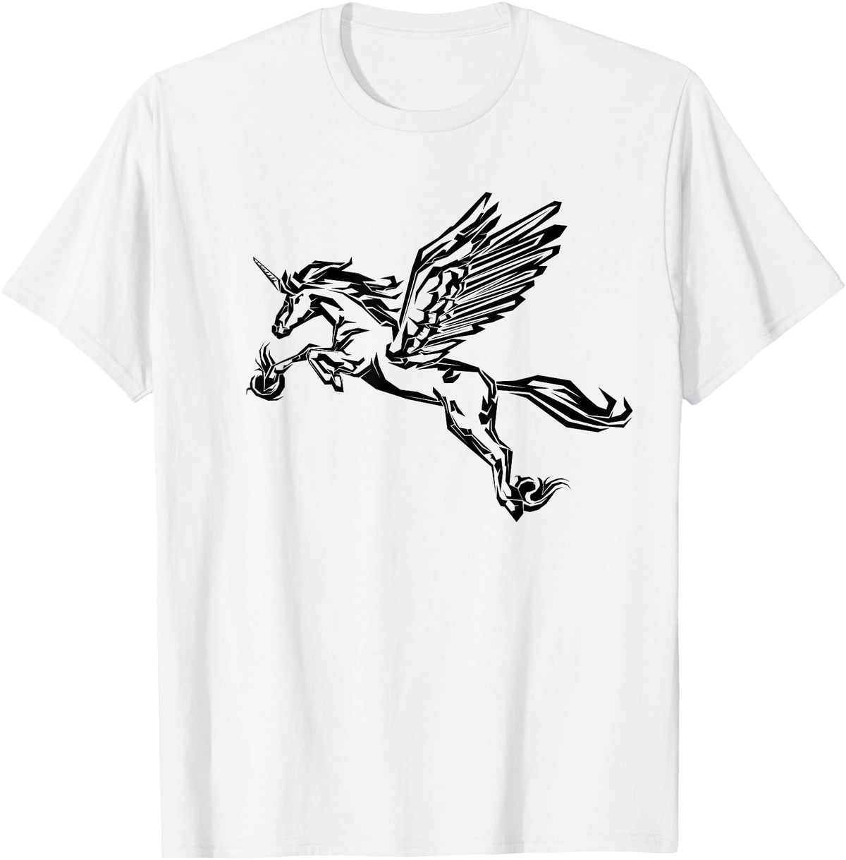 Mythical creature mythical animal unicorn with Alicorn winged unicorn pegasus horse wings mythical animal T-Shirt - White
