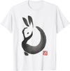 Cute Rabbit Lover Bunny Graphic T-Shirt (White) in White