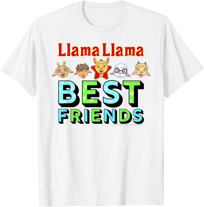Llama Llama Netflix Best Friends Tee Shirt T-Shirt - White