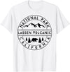 Lassen Volcanic National Park California USA Retro Lassen Volcanic National Park T-Shirt - White