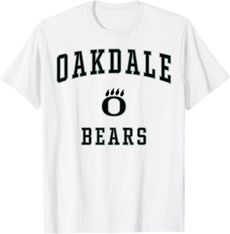 Official High School Fan Gear Oakdale High School Bears T-Shirt - White
