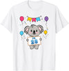 28th Koala Bear Birthday Party TShirt Co. I'm 28 Cute Koala Holding 28 Years Old 28th Birthday Outfit T-Shirt - White
